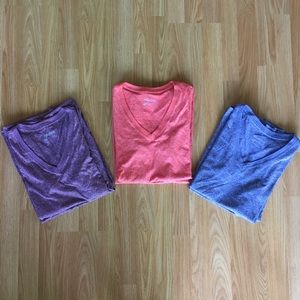 Reebok Heather Performance V-Neck T-Shirts